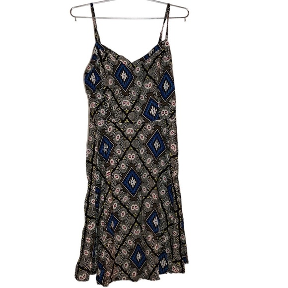 Old Navy Dress SZ SMALL Spaghetti Strap Flowy Fit Top Flare at Bottom Mini - Picture 3 of 10